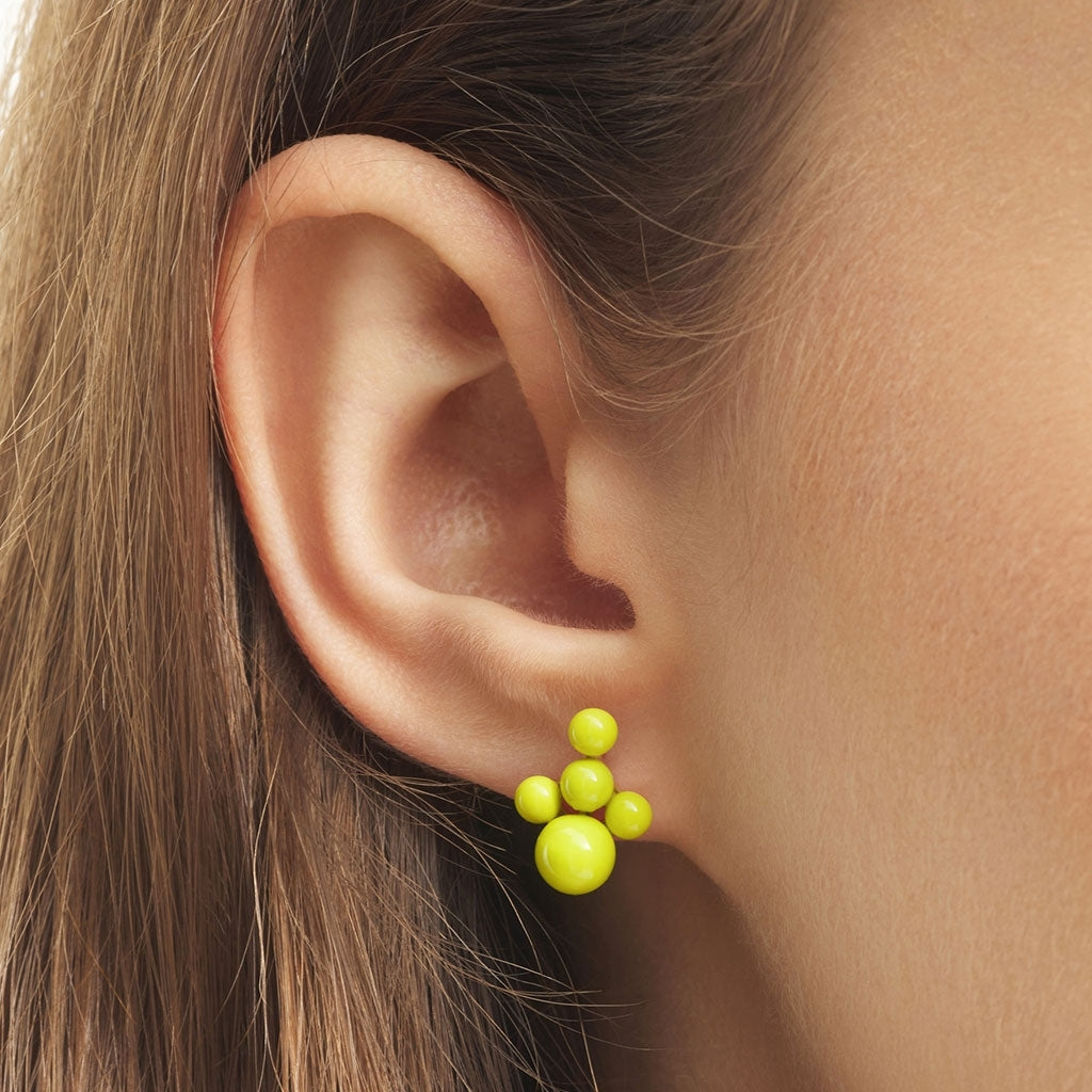 LULU Copenhagen Bouquet Cloud earring 1 pièce Ear stud, 1 pcs Wild Lime