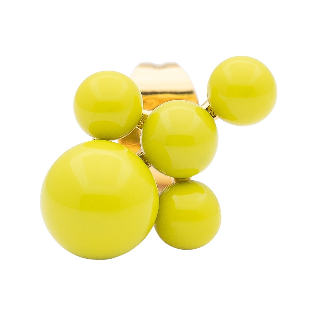 LULU Copenhagen Bouquet Cloud earring 1 pièce Ear stud, 1 pcs Wild Lime