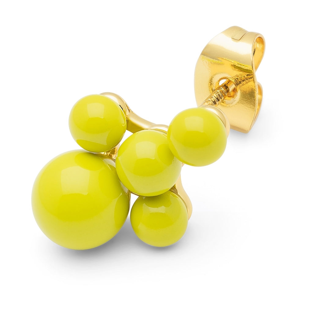 LULU Copenhagen Bouquet Cloud earring 1 pièce Ear stud, 1 pcs Wild Lime