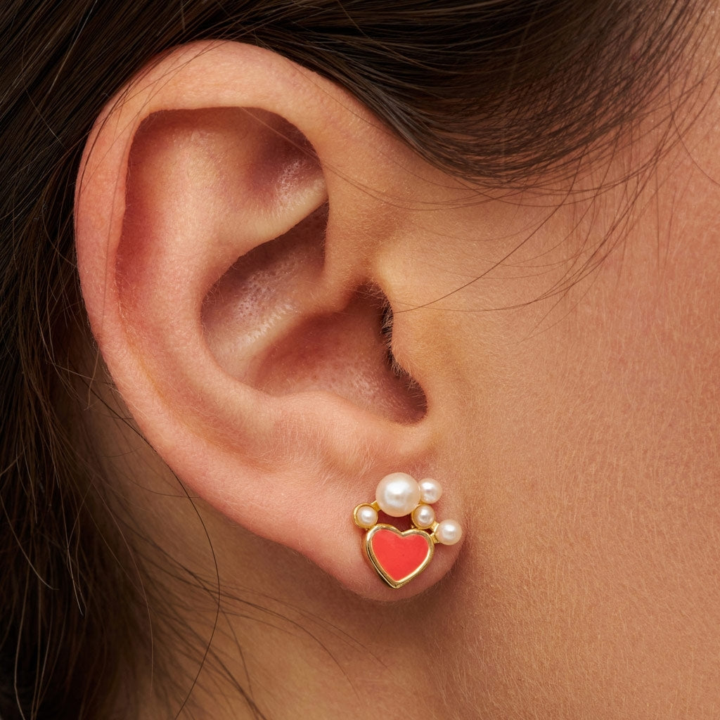 LULU Copenhagen Bouquet Dream boucle d'oreille 1 pièce Ear stud, 1 pcs Gold Plated