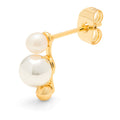 Bouquet Drip Silver boucle d'oreille 1 pièce - Gold Plated