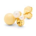 Bouquet Lemon boucle d'oreille 1 pièce - Gold Plated