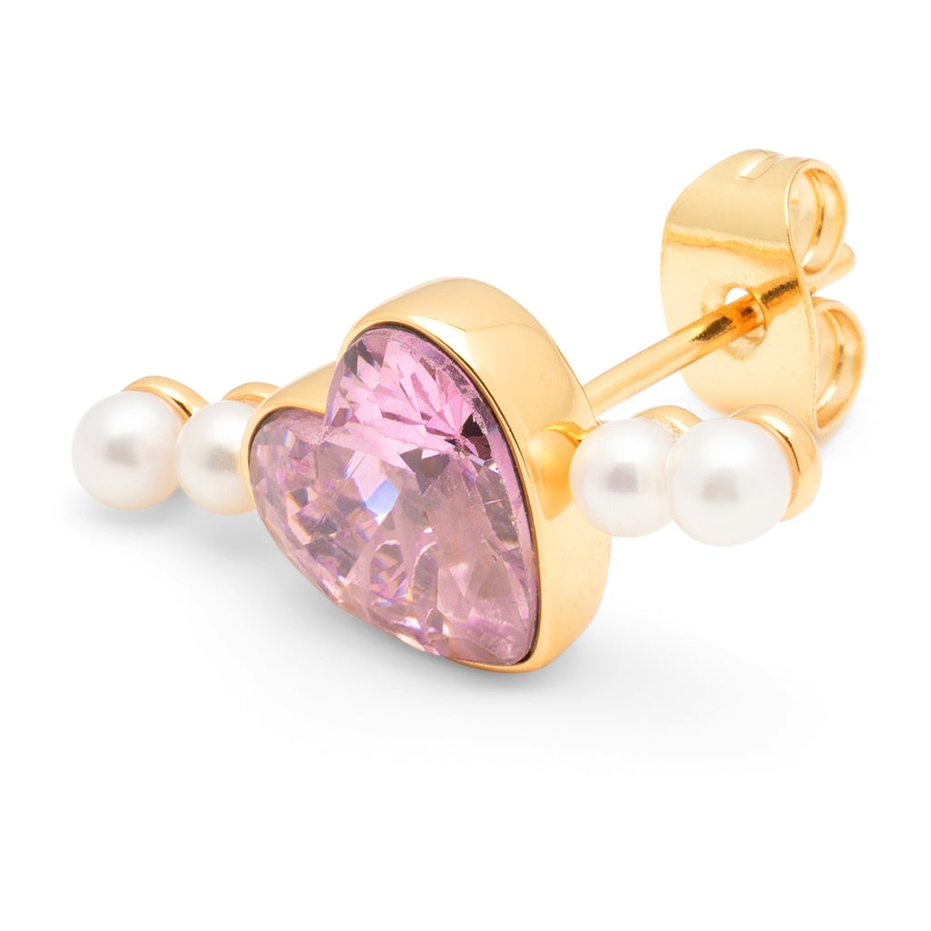 LULU Copenhagen Bouquet Love boucle d'oreille 1 pièce Ear stud, 1 pcs Vintage Rose