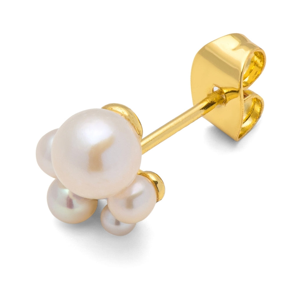 LULU Copenhagen Bouquet Pearls boucle d'oreille 1 pièce Ear stud, 1 pcs Lavender