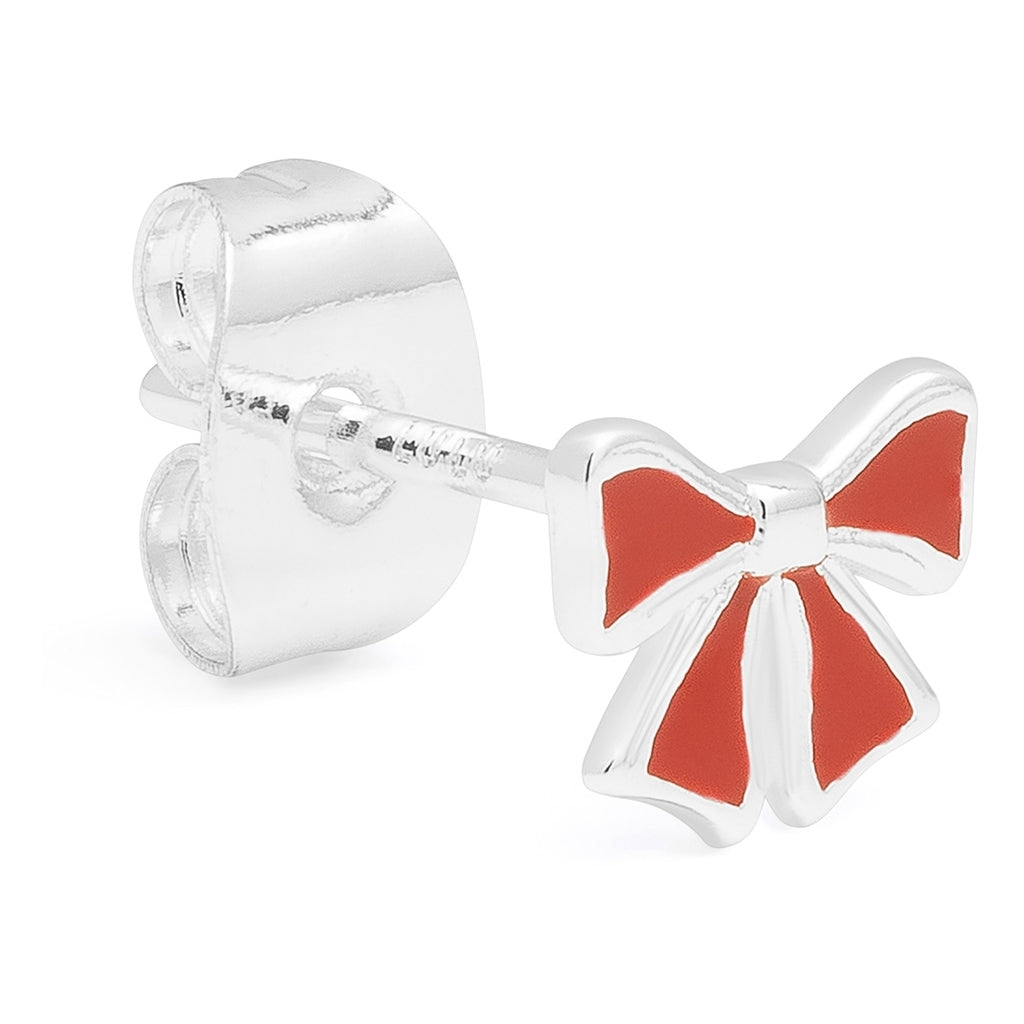 LULU Copenhagen Bow Boucle d’oreille - 1 pièce Ear stud, 1 pcs Silver Plated