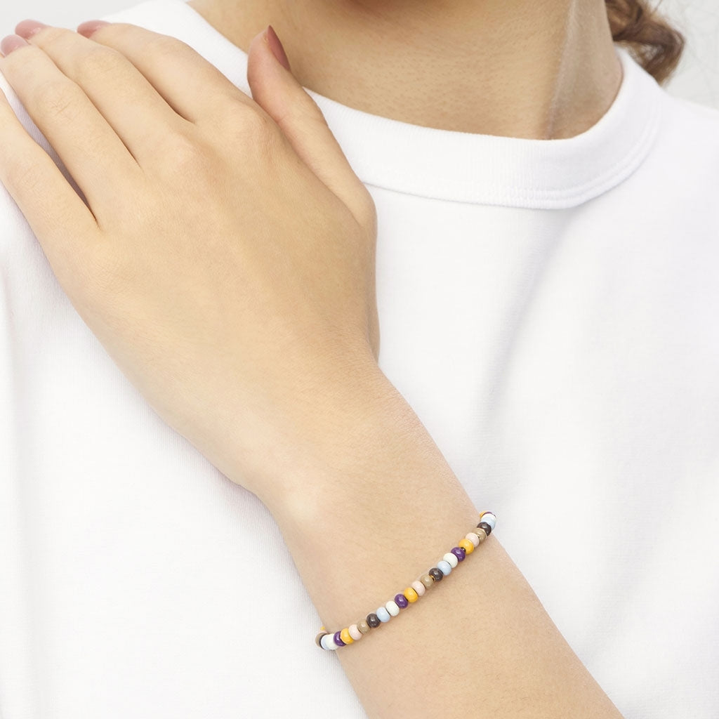 LULU Copenhagen Bracelet Color Ball plaqué argent Bracelets Golden Harvest