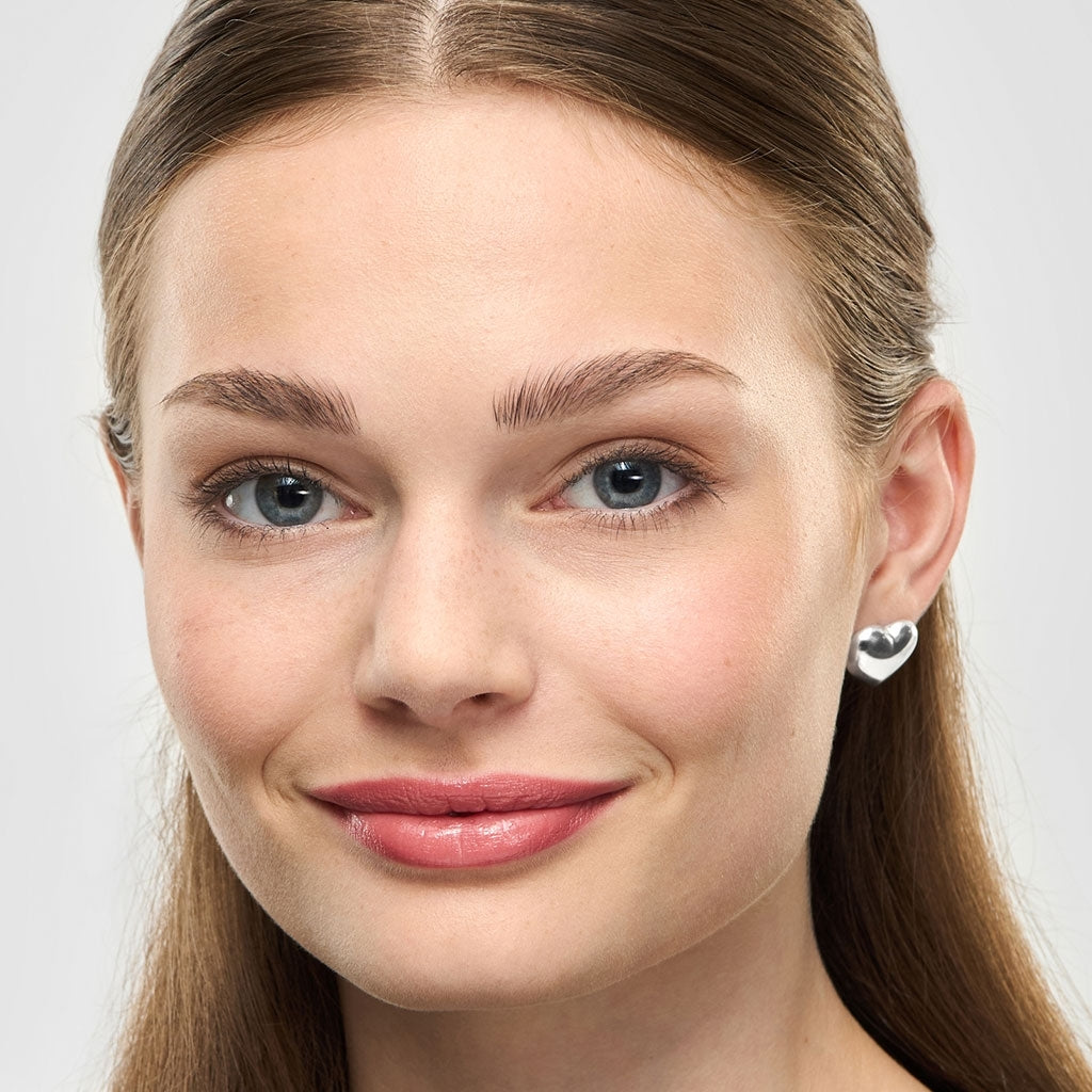 LULU Copenhagen Bubble Heart boucle d'oreille 1 pièce - plaqué argent Ear stud, 1 pcs Silver Plated