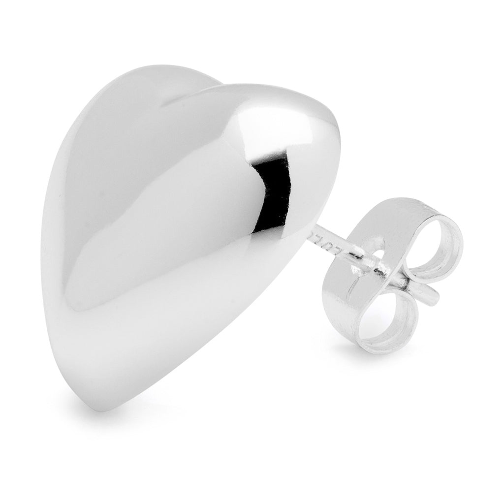 LULU Copenhagen Bubble Heart boucle d'oreille 1 pièce - plaqué argent Ear stud, 1 pcs Silver Plated