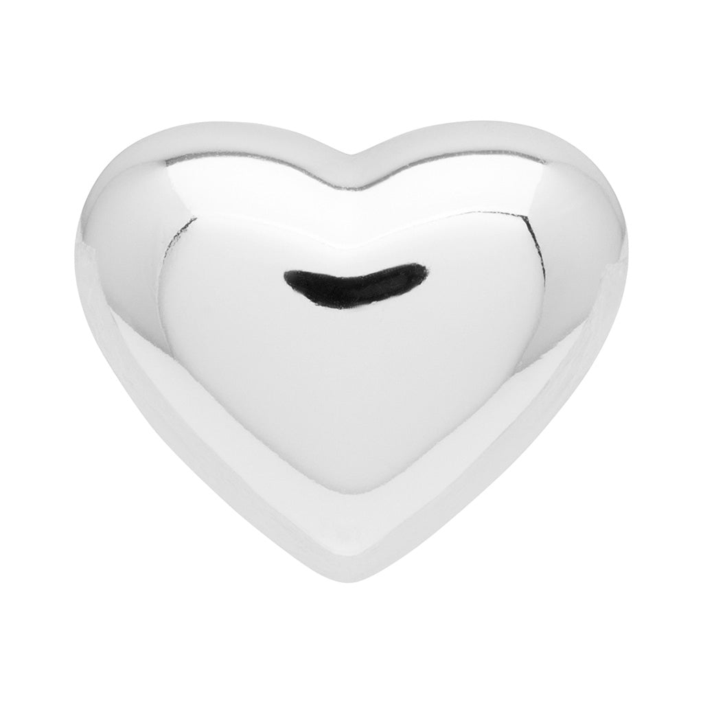 LULU Copenhagen Bubble Heart boucle d'oreille 1 pièce - plaqué argent Ear stud, 1 pcs Silver Plated
