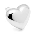 Bubble Heart boucle d'oreille 1 pièce - plaqué argent - Silver Plated