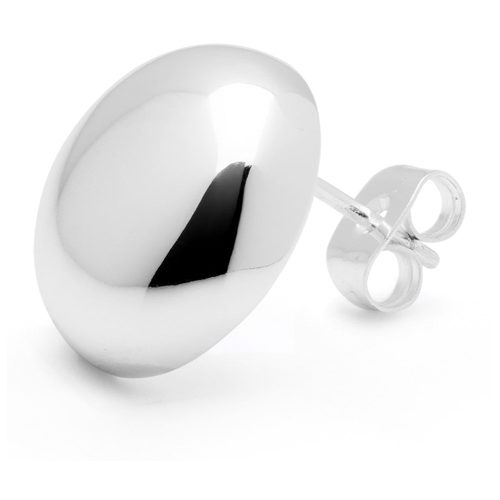 LULU Copenhagen Bubble Round boucle d'oreille 1 pièce - plaqué argent Ear stud, 1 pcs Silver Plated