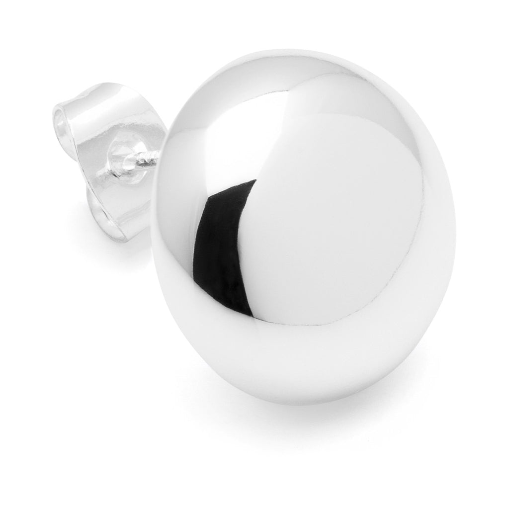 LULU Copenhagen Bubble Round boucle d'oreille 1 pièce - plaqué argent Ear stud, 1 pcs Silver Plated