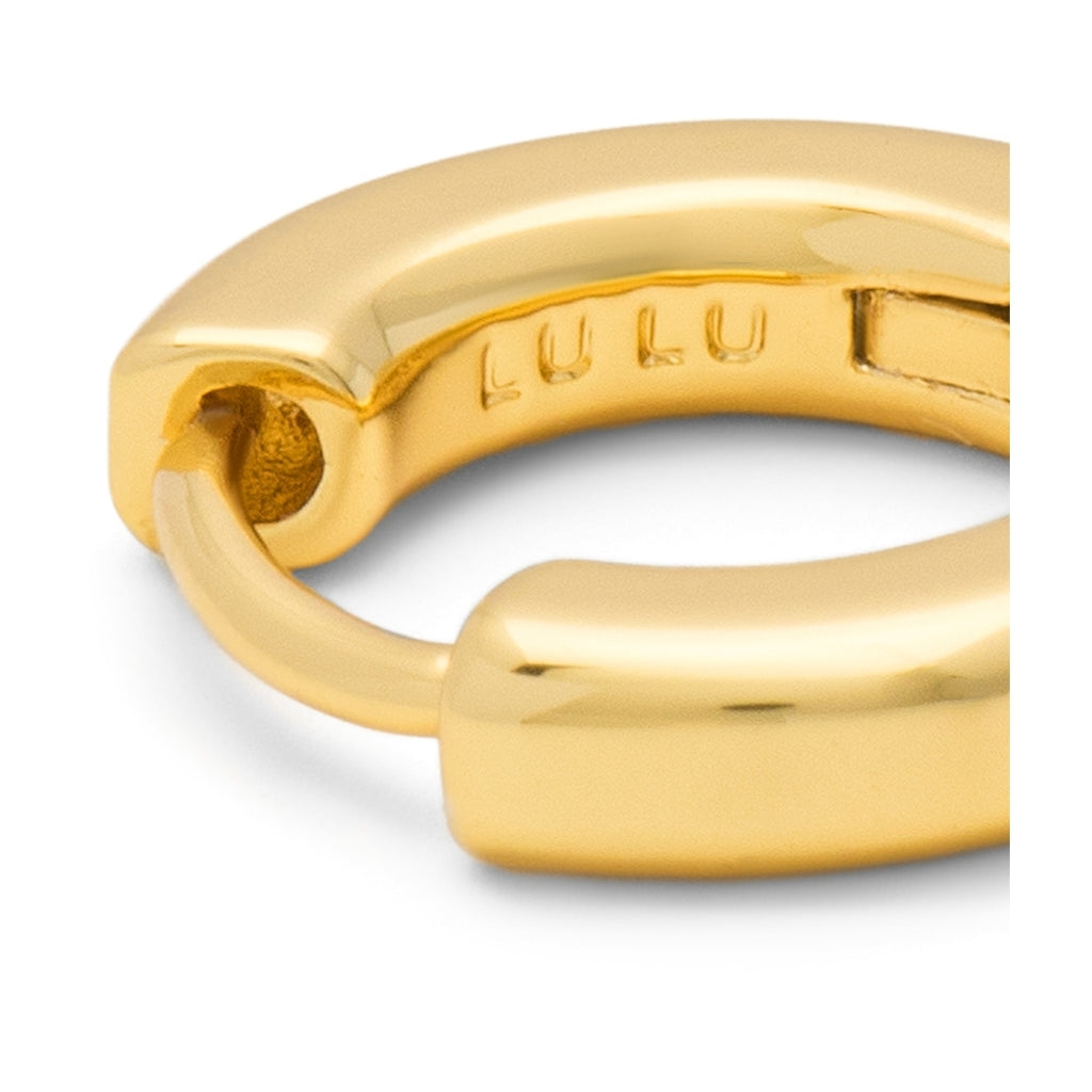 LULU Copenhagen Buckle Hoops Large Paire Hoops Gold Plated