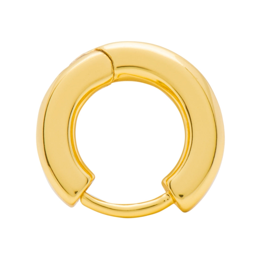 LULU Copenhagen Buckle Hoops Large Paire Hoops Gold Plated