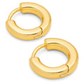 Buckle Hoops Large Paire - Gold Plated