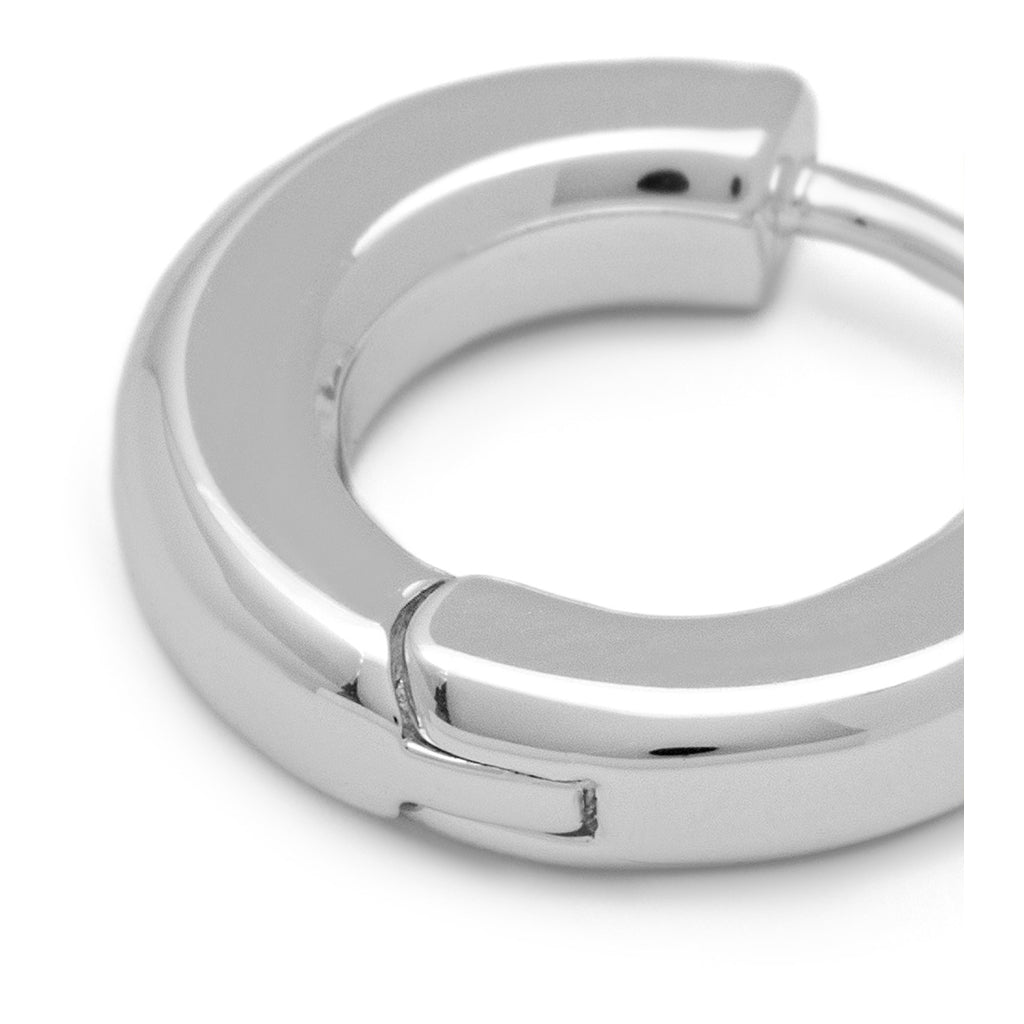 LULU Copenhagen Buckle Hoops Large Paire Hoops Silver Plated