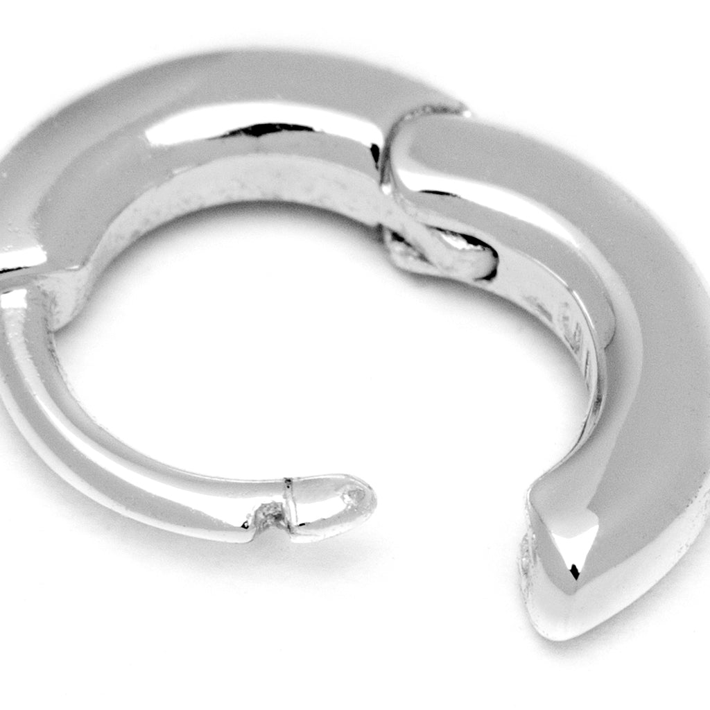 LULU Copenhagen Buckle Hoops Small paire Hoops Silver Plated