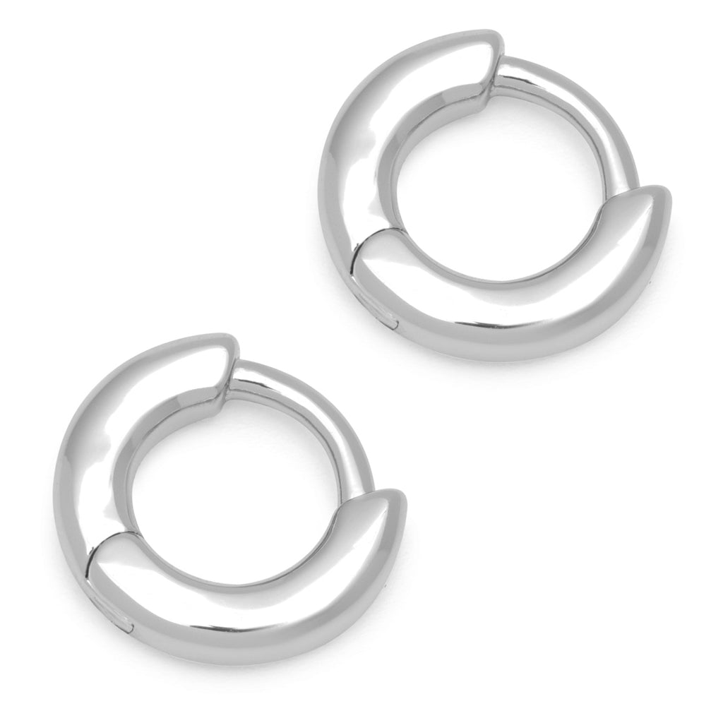LULU Copenhagen Buckle Hoops Small paire Hoops Silver Plated