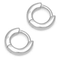 Buckle Hoops Small paire - Silver Plated
