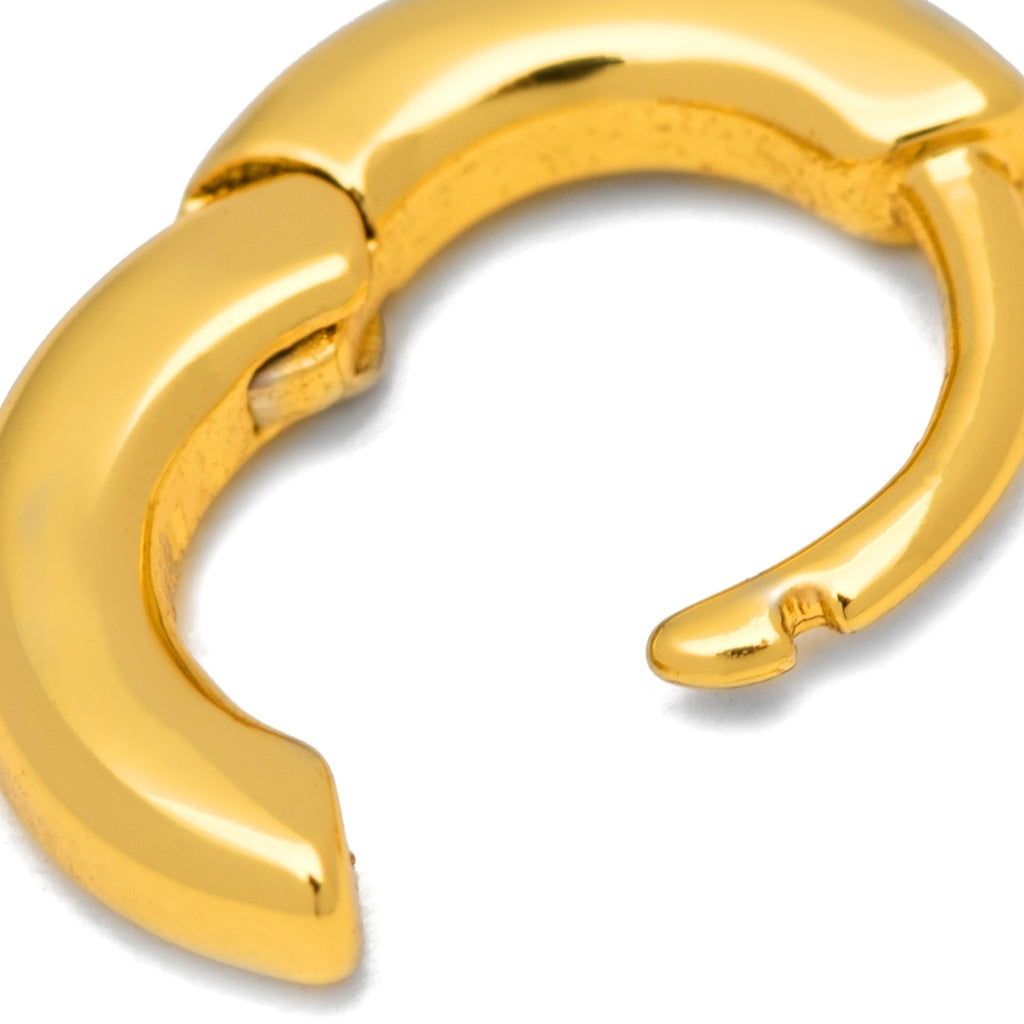 LULU Copenhagen Buckle Hoops Small paire Hoops Gold Plated
