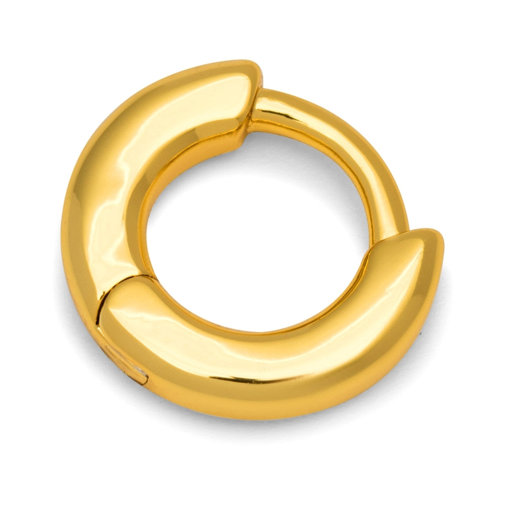 LULU Copenhagen Buckle Hoops Small paire Hoops Gold Plated