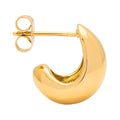 Chunky Drop Hoops paire - plaqué or - Gold Plated
