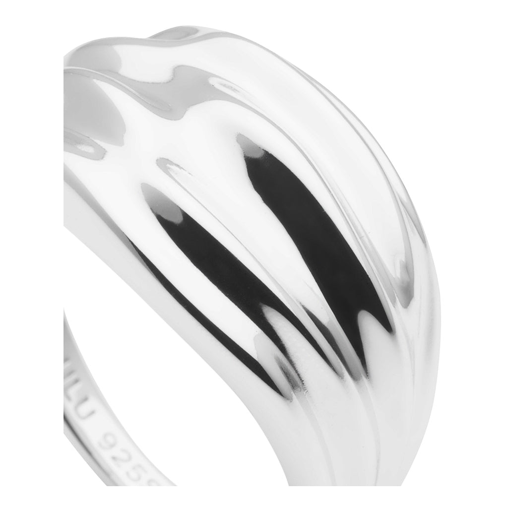 LULU Copenhagen Chunky Silk Anneau - argent Rings Silver