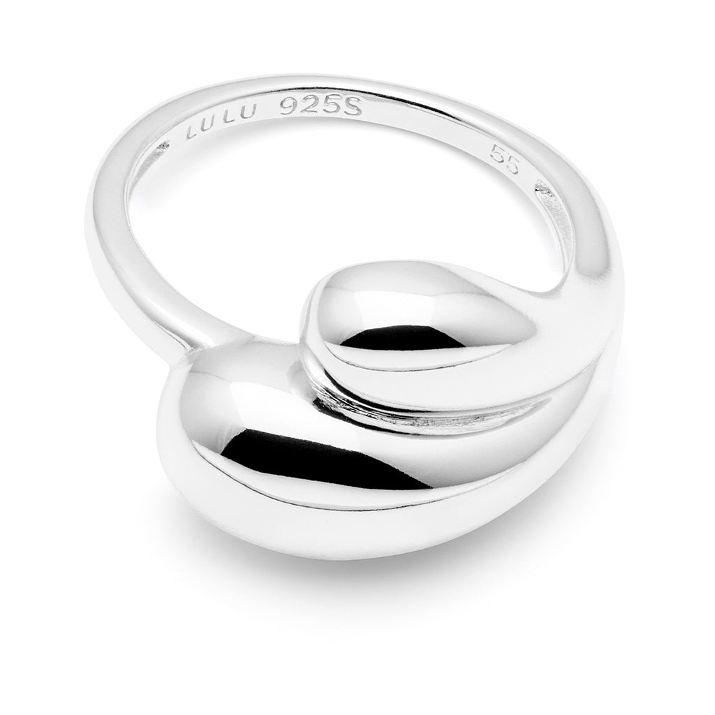 LULU Copenhagen Chunky Soft Drops Anneau - argent Rings Silver