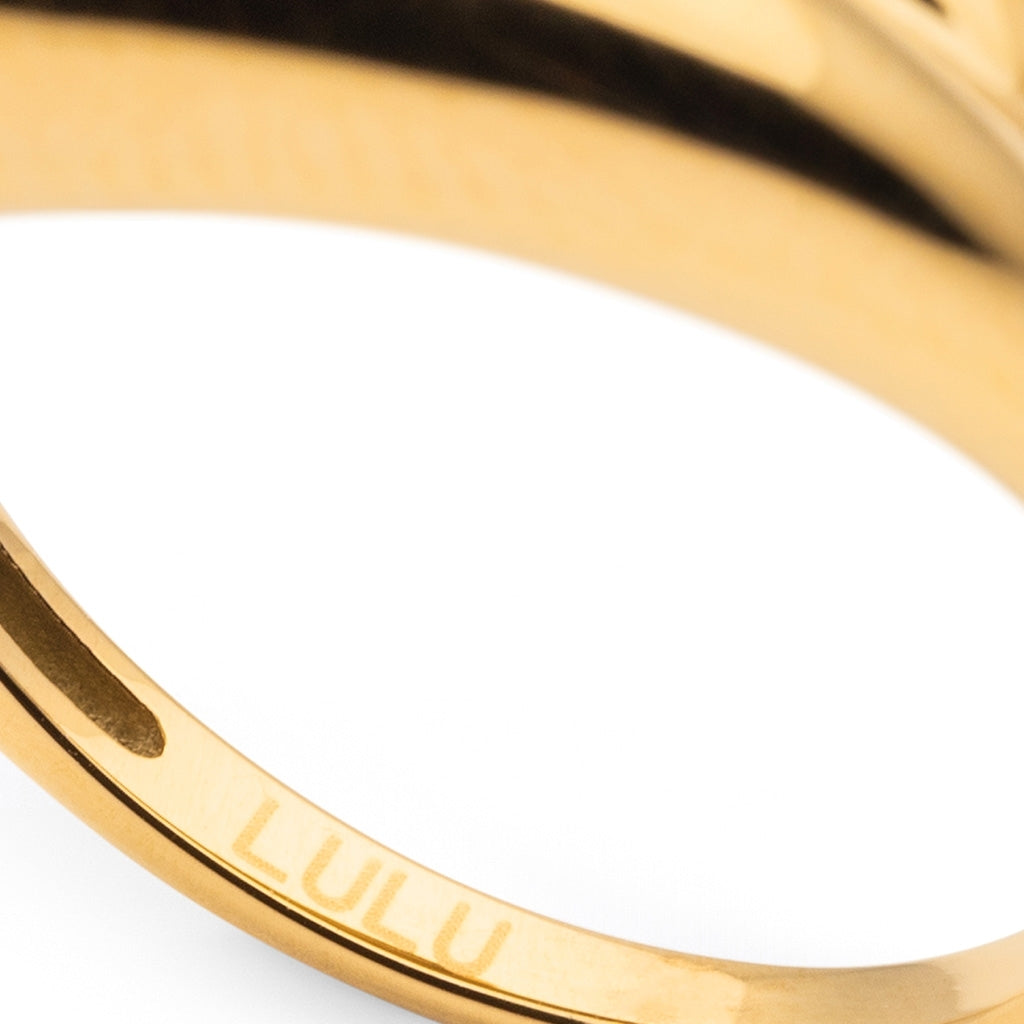 LULU Copenhagen Chunky Soft Drops Anneau - plaqué or Rings Gold Plated
