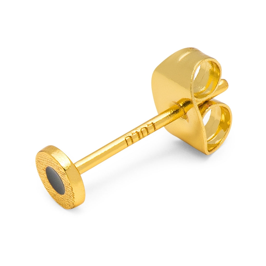 LULU Copenhagen Circle earring 1 pcs - gold plated Ear stud, 1 pcs Inkwell