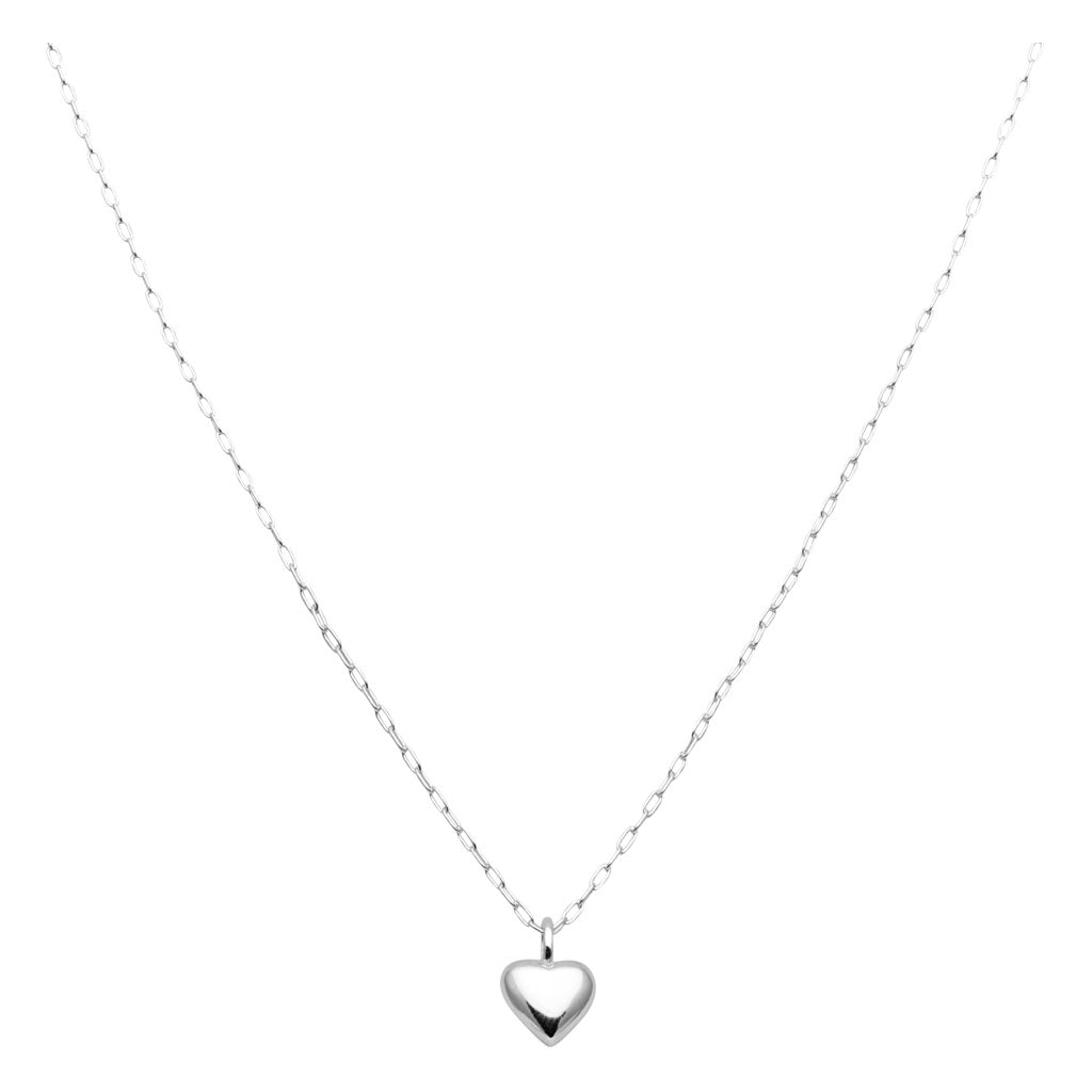 LULU Copenhagen Classic Heart Necklace Silver Necklaces Silver