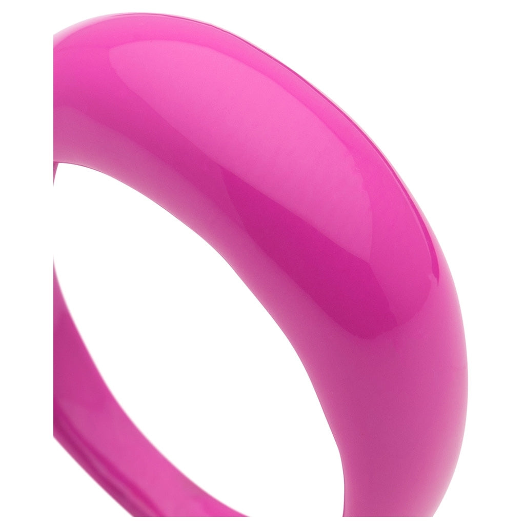 LULU Copenhagen Color Anneau Chunky Rings Electric Fuchsia Pink