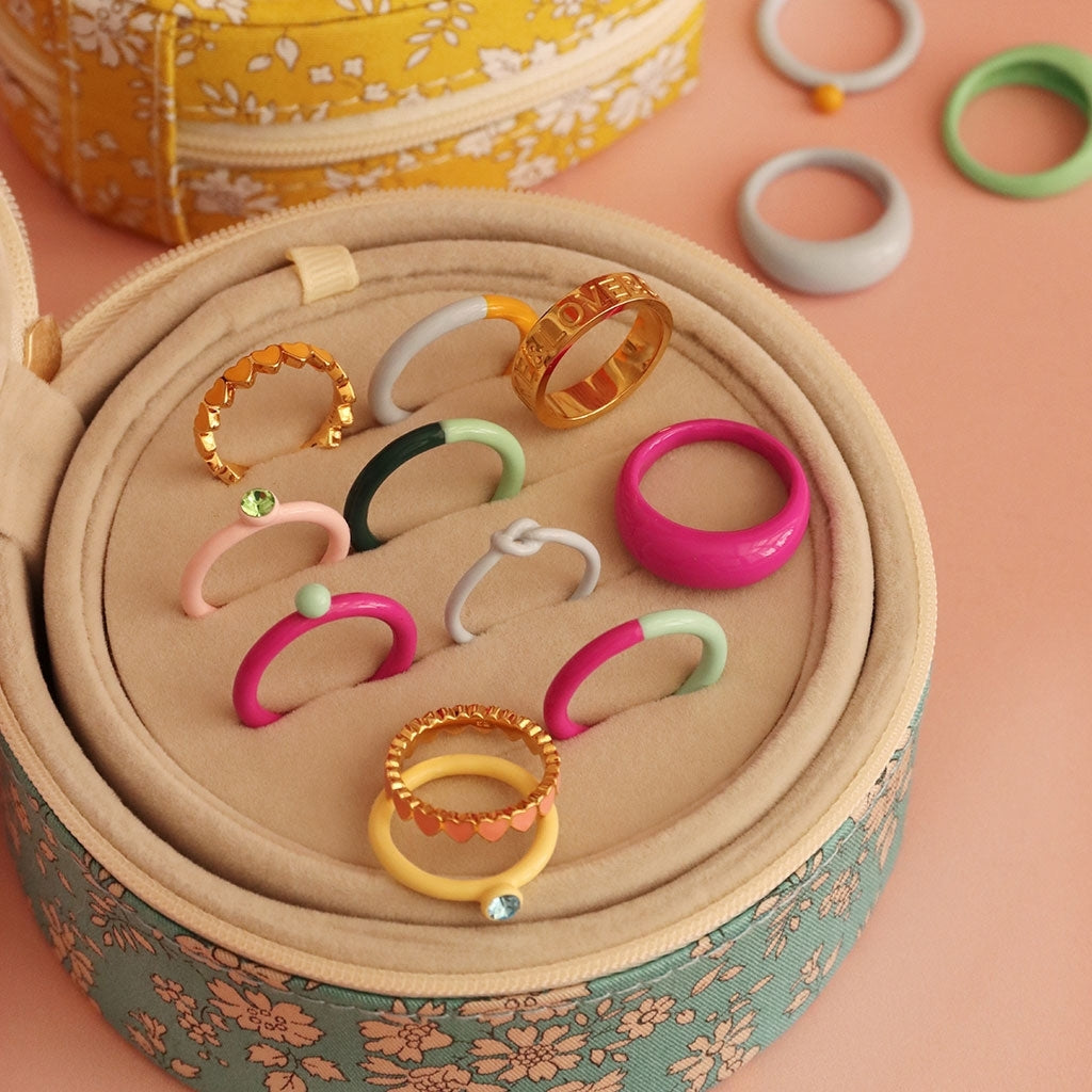 LULU Copenhagen Color Anneau Chunky Rings Marigold