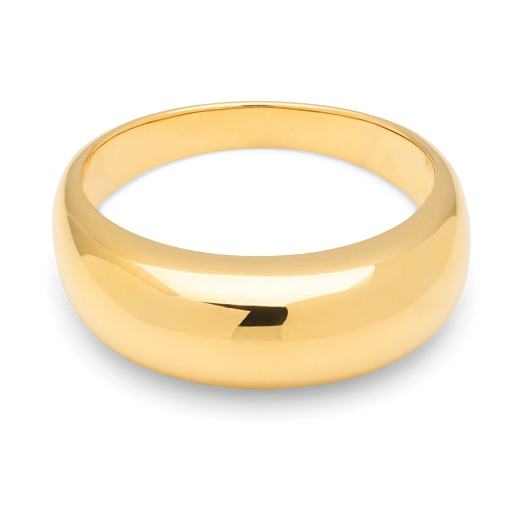 LULU Copenhagen Color Anneau Chunky Rings Gold Plated