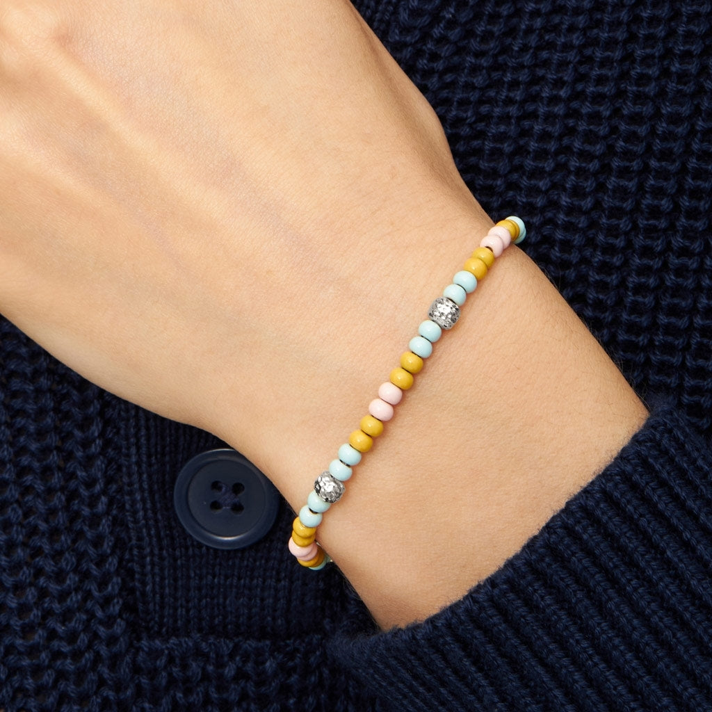 LULU Copenhagen Color Ball Bracelet Summer plaqué argent Bracelets Silver Plated