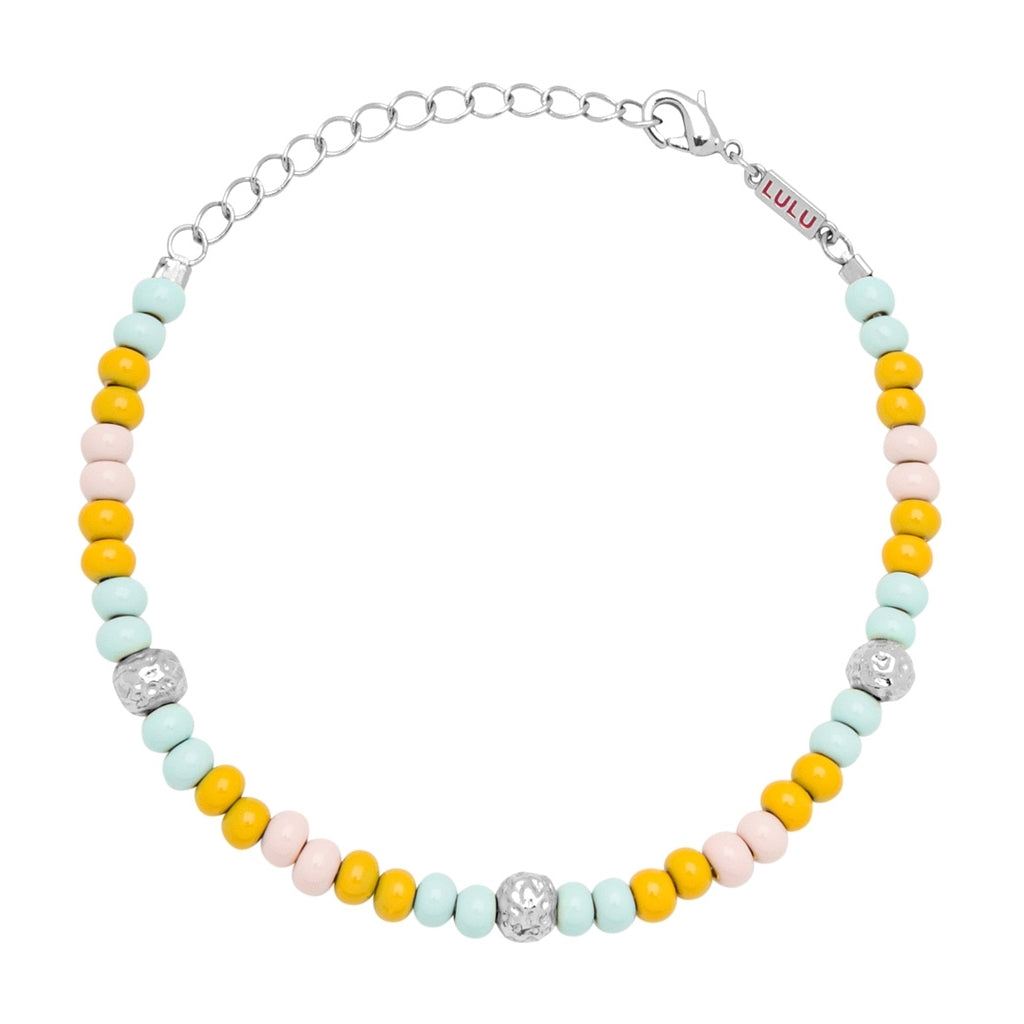 LULU Copenhagen Color Ball Bracelet Summer plaqué argent Bracelets Silver Plated