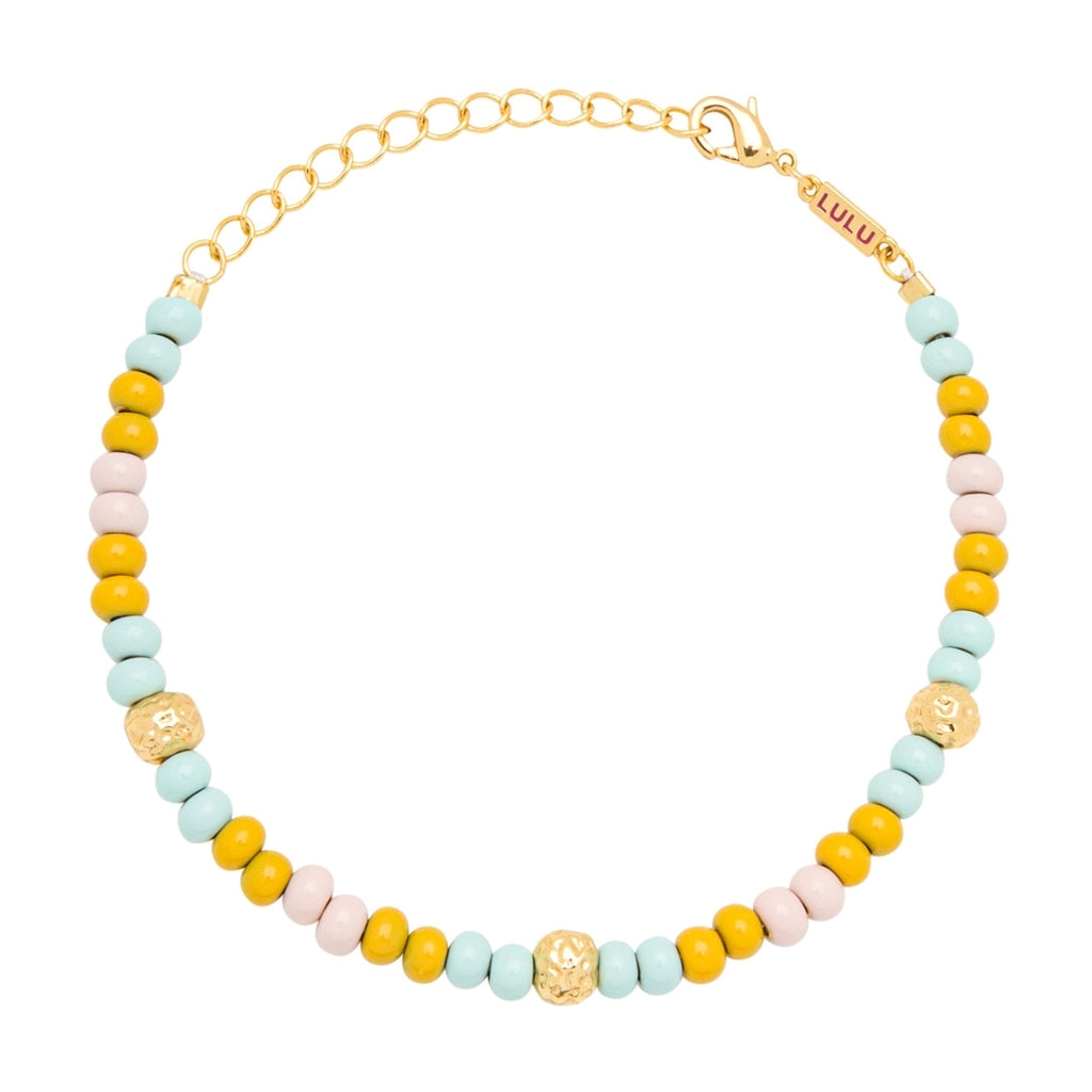 LULU Copenhagen Color Ball Bracelet Summer plaqué or Bracelets Gold Plated