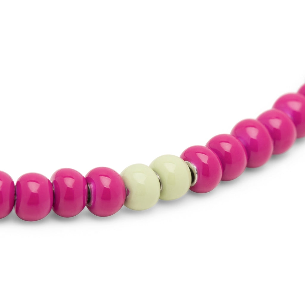 LULU Copenhagen Color Ball Collier court Necklaces Plum/Silk Light Green