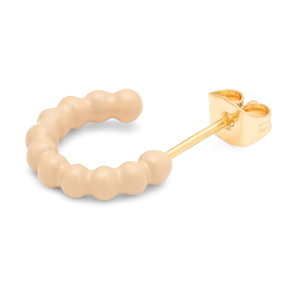 LULU Copenhagen Color Ball Hoops - Small - Paires Hoops Buttercream