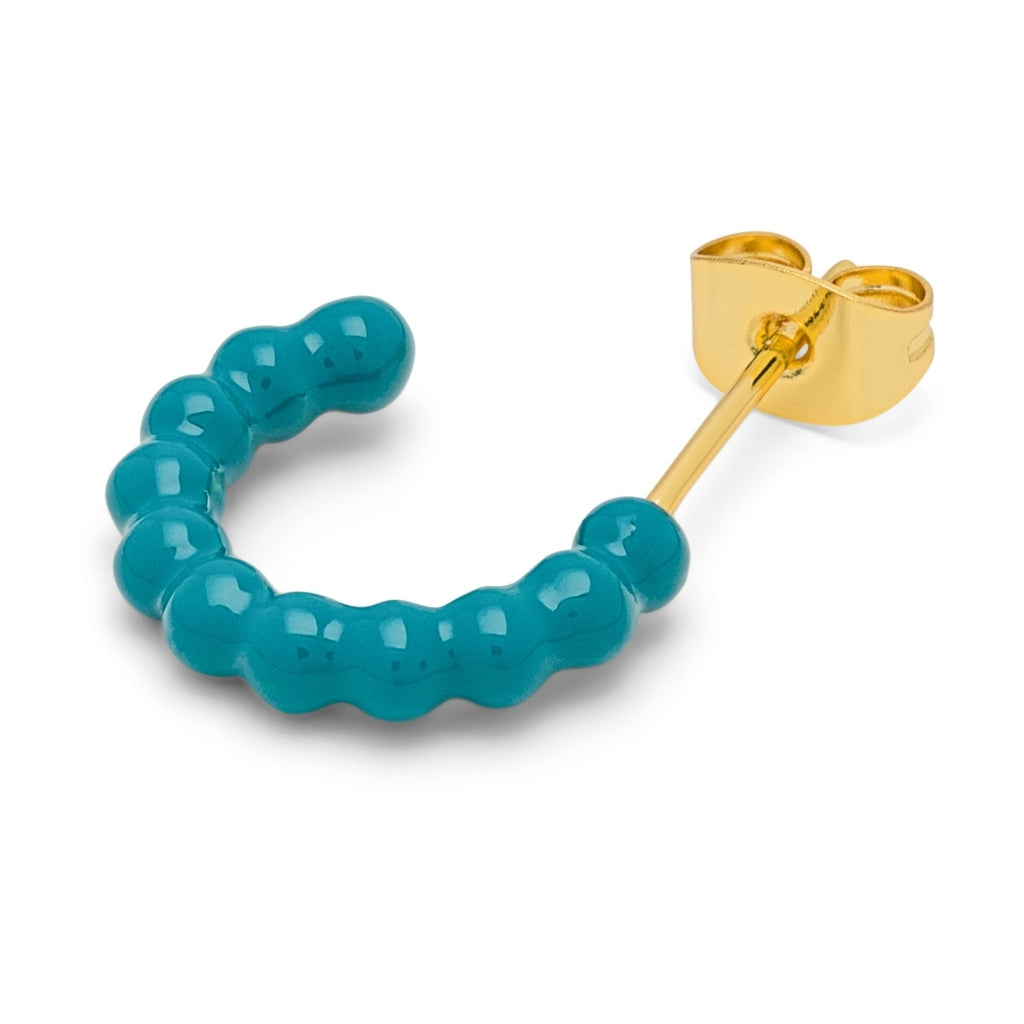 LULU Copenhagen Color Ball Hoops - Small - Paires Hoops Retro Blue