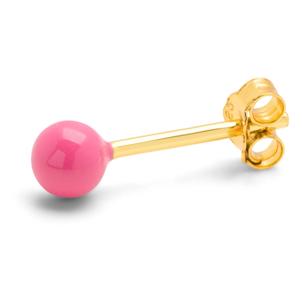 LULU Copenhagen Color Ball Medium boucle d'oreille 1 pièce Ear stud, 1 pcs Pink