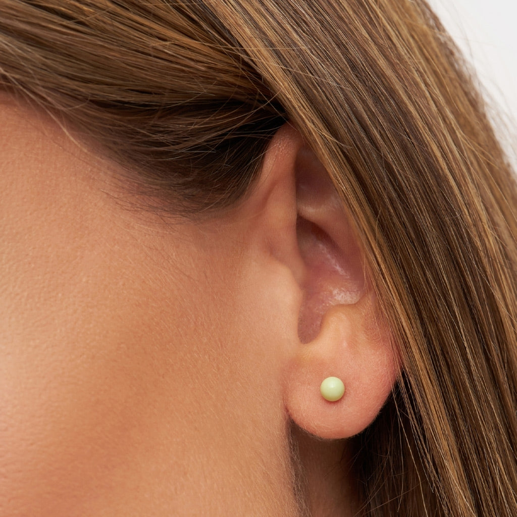 LULU Copenhagen Color Ball Medium boucle d'oreille 1 pièce Ear stud, 1 pcs Silk Light Green
