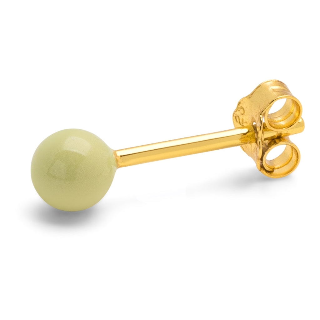 LULU Copenhagen Color Ball Medium boucle d'oreille 1 pièce Ear stud, 1 pcs Silk Light Green