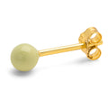 Color Ball Medium boucle d'oreille 1 pièce - Silk Light Green