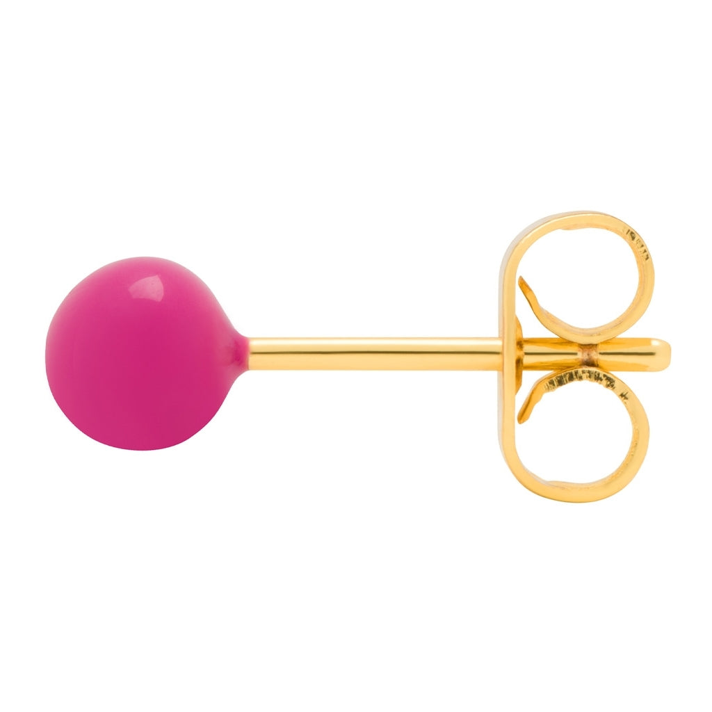 LULU Copenhagen Color Ball Medium boucle d'oreille 1 pièce Ear stud, 1 pcs Plum