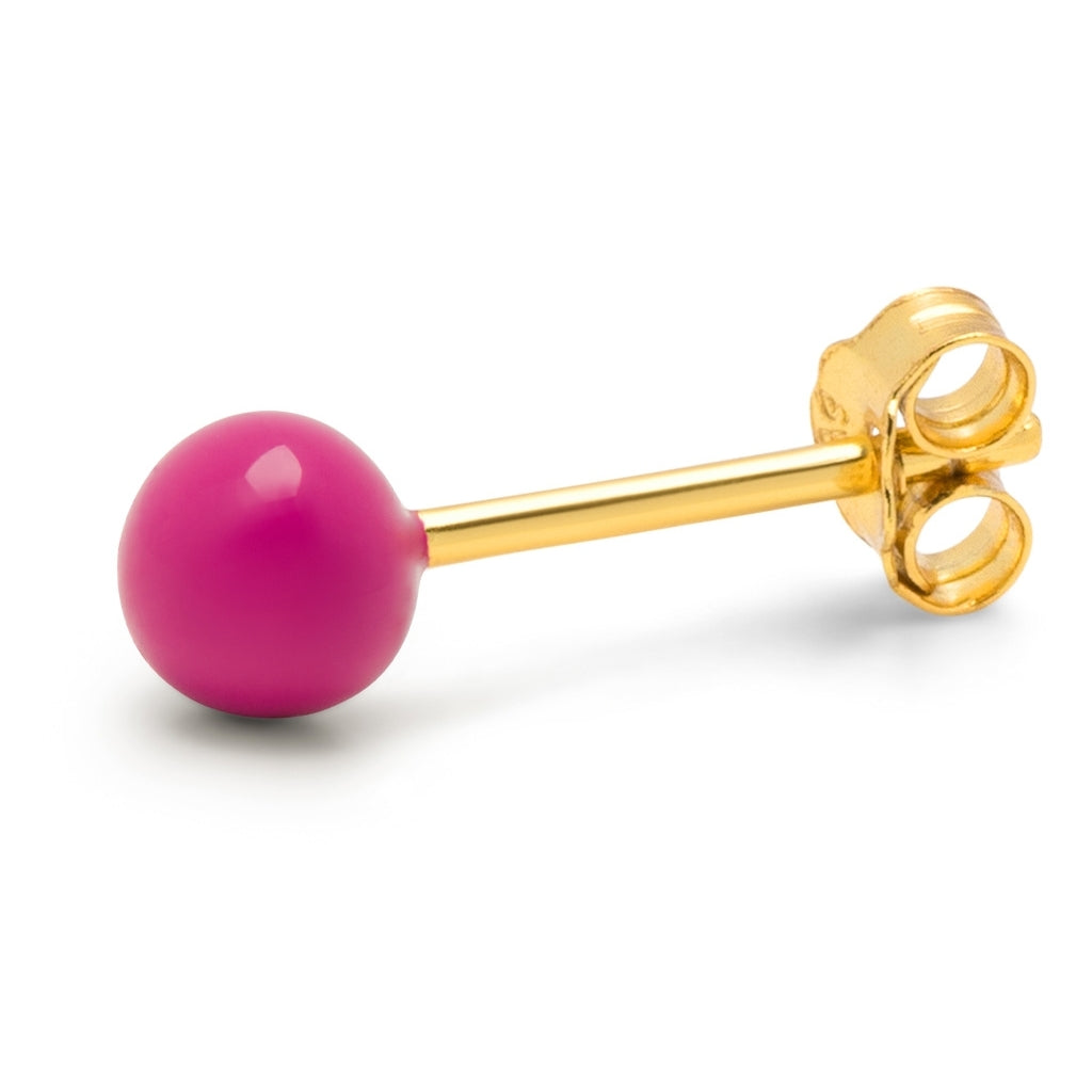 LULU Copenhagen Color Ball Medium boucle d'oreille 1 pièce Ear stud, 1 pcs Plum