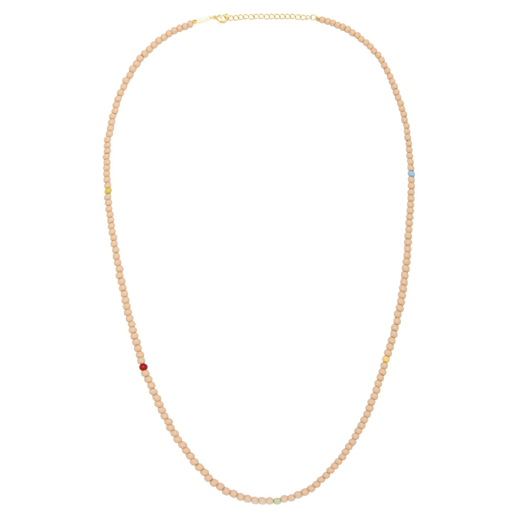 LULU Copenhagen Color Ball Collier long Necklaces Buttercream/Multi