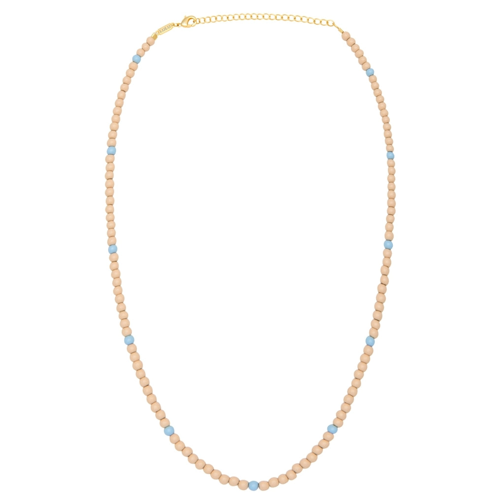 LULU Copenhagen Color Ball Collier court Necklaces Buttercream/Light Blue