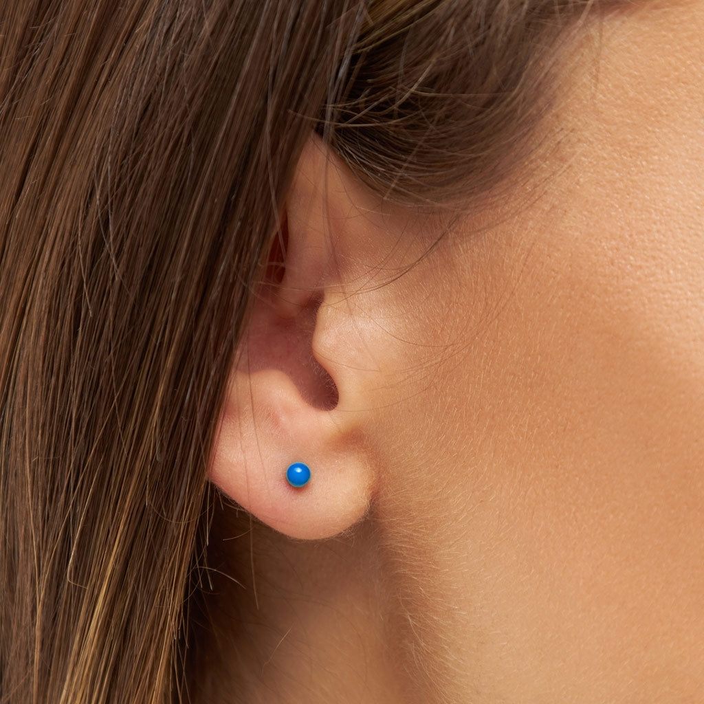 LULU Copenhagen Color Ball boucle d'oreille 1 pièce Ear stud, 1 pcs Blue