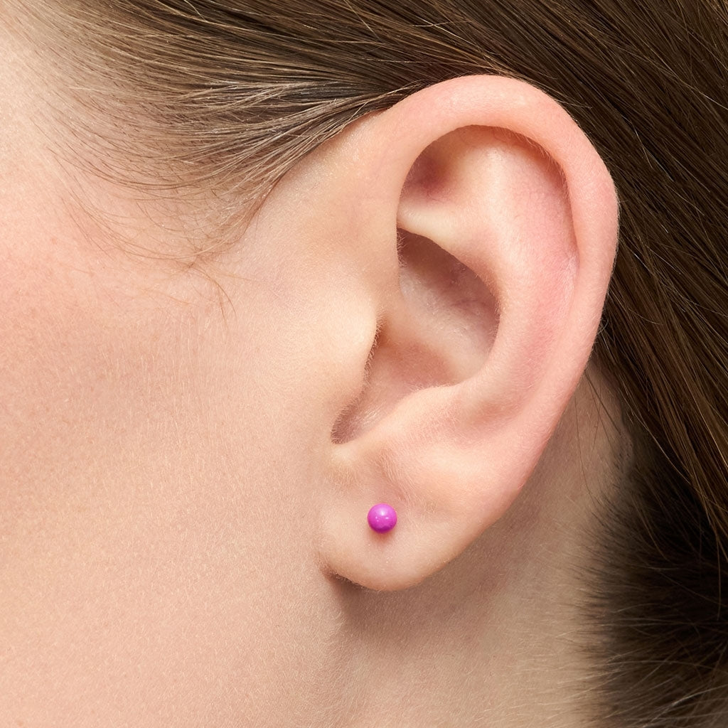 LULU Copenhagen Color Ball boucle d'oreille 1 pièce Ear stud, 1 pcs Electric Fuchsia Pink